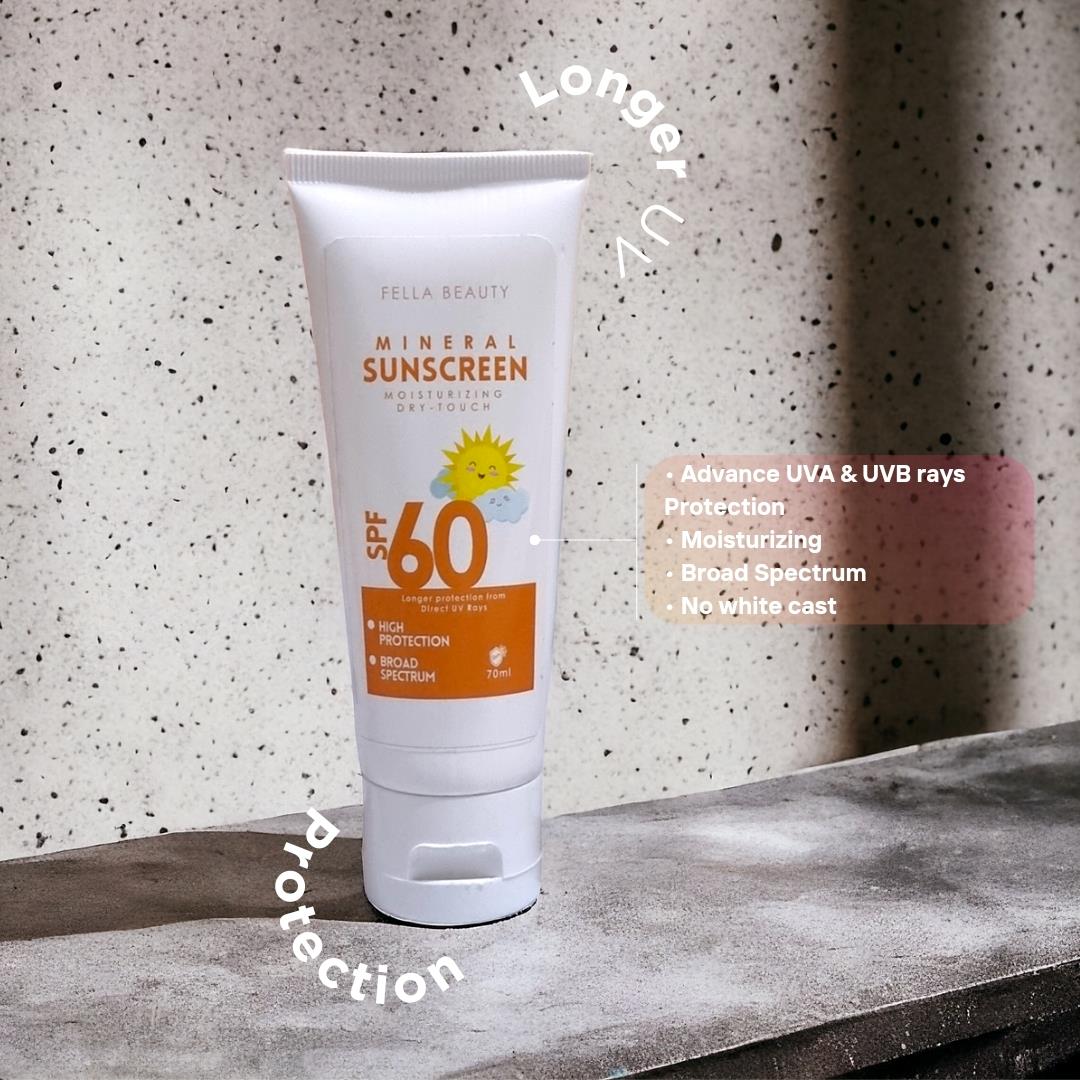 Mineral based Sunscreen SPF-60 Moisturizing