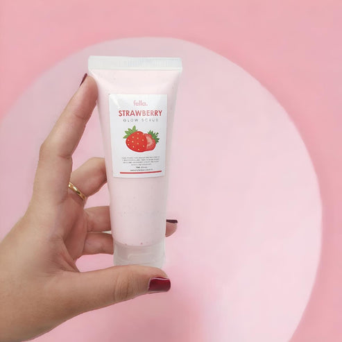 Strawberry Glow Scrub Deep Cleanse | salicylic Acid | Open pores- Dull and Dry Skin